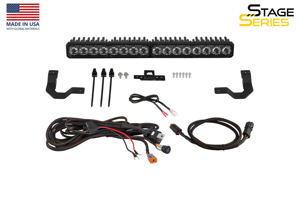 Diode Dynamics TRD Pro grille SS20 light bar kit for 2024-2026 Toyota Tacoma
