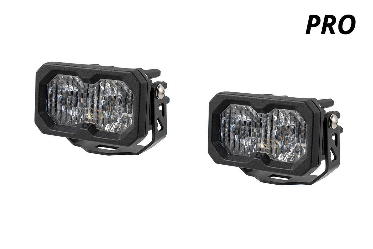 Diode Dynamics C2 2.0 White Pro LED Pod pair for trucks and SUVs
