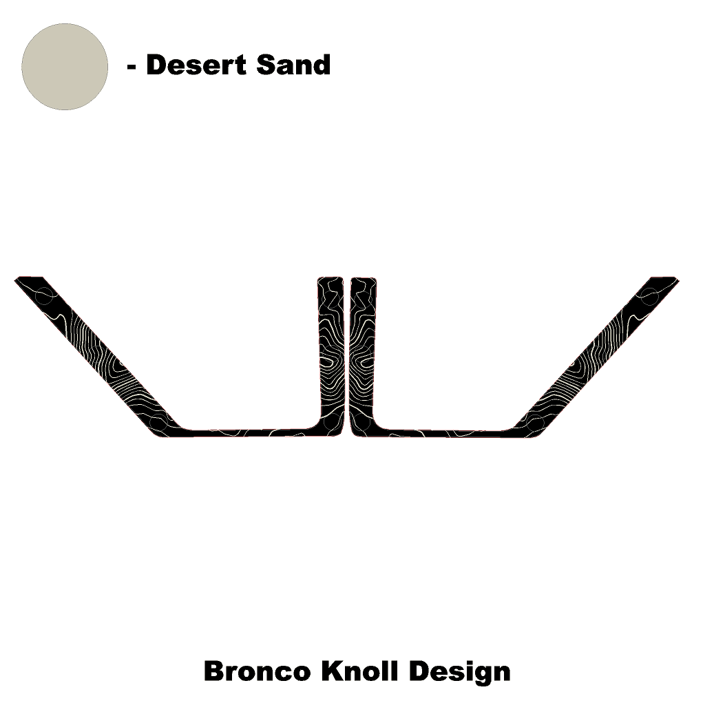 Topo Rear Door Net Trim Overlay Kit (Printed Series) - 2021+ Bronco