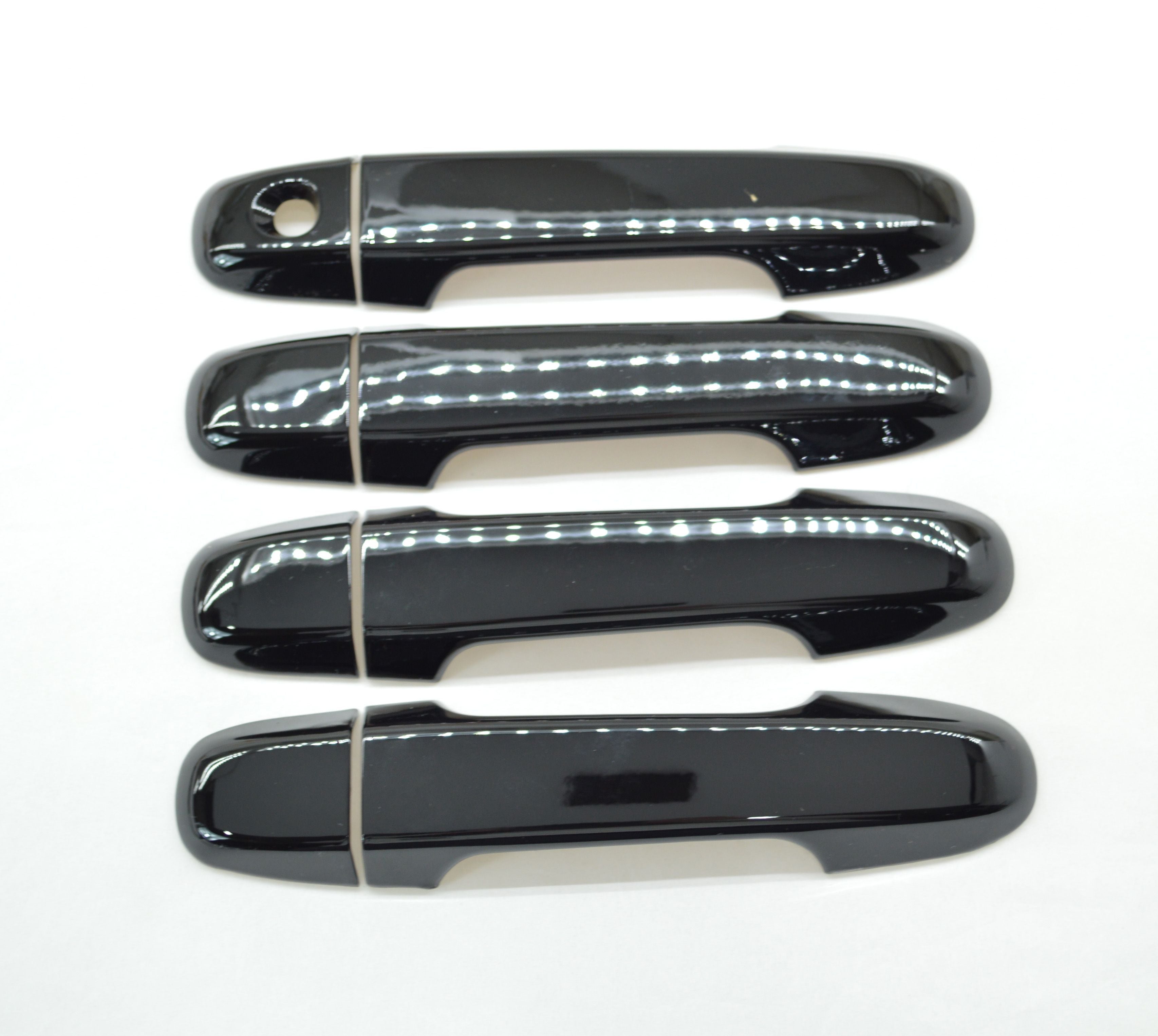 DH6196BLK 2019 Subaru Ascent Works over Keyless Sensors 8 PCS Gloss Black Tape-on Door Handle Cover