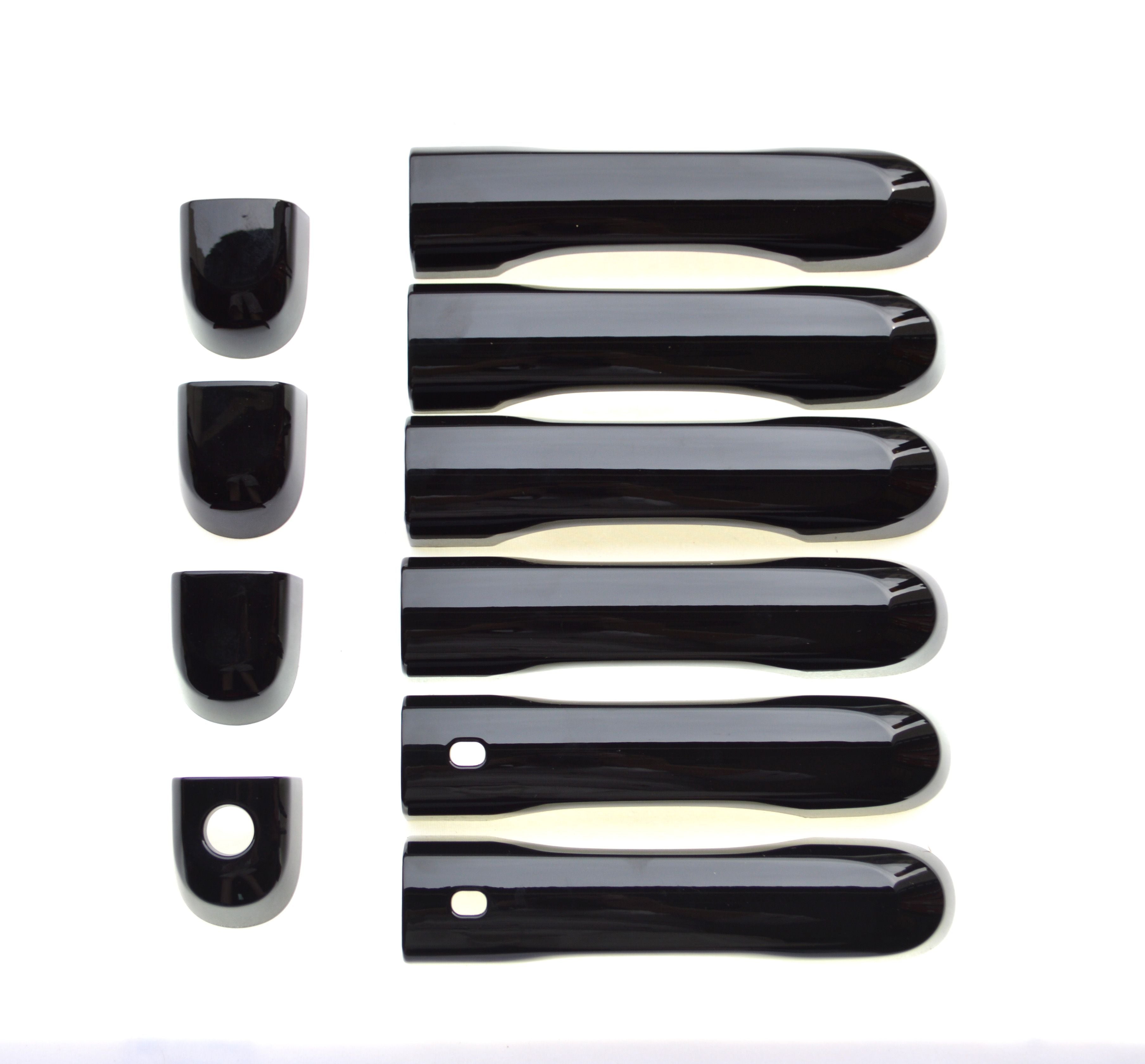 DH6272BLK 15-22 Jeep Renegade W/ or W/O Smart Key 10 PCS Gloss Black Tape-on Door Handle Cover