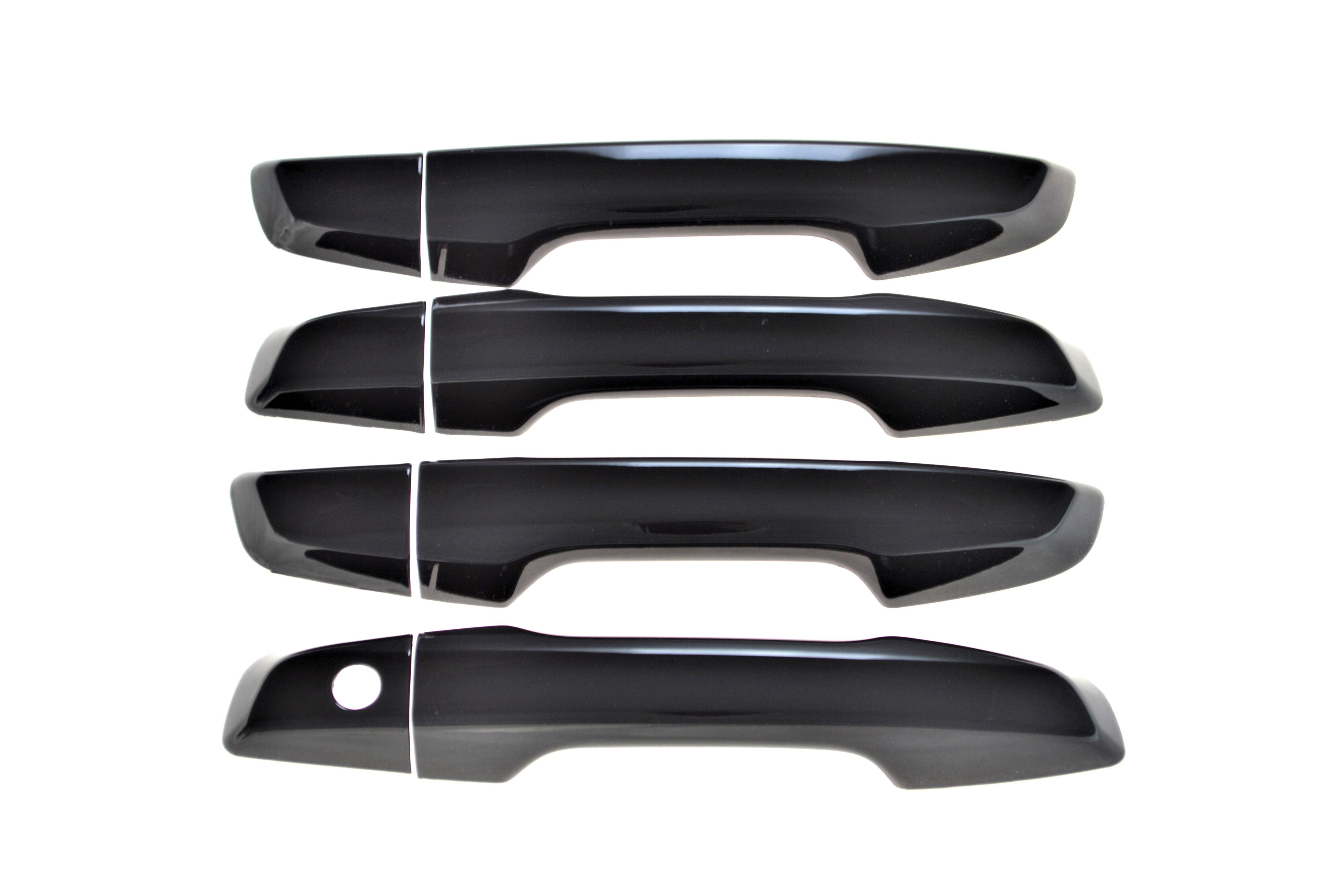 DH6276BLK 17-22 Honda CR-V No Smart Key 8 PCS Gloss Black Snap-on W/Tape Door Handle Cover