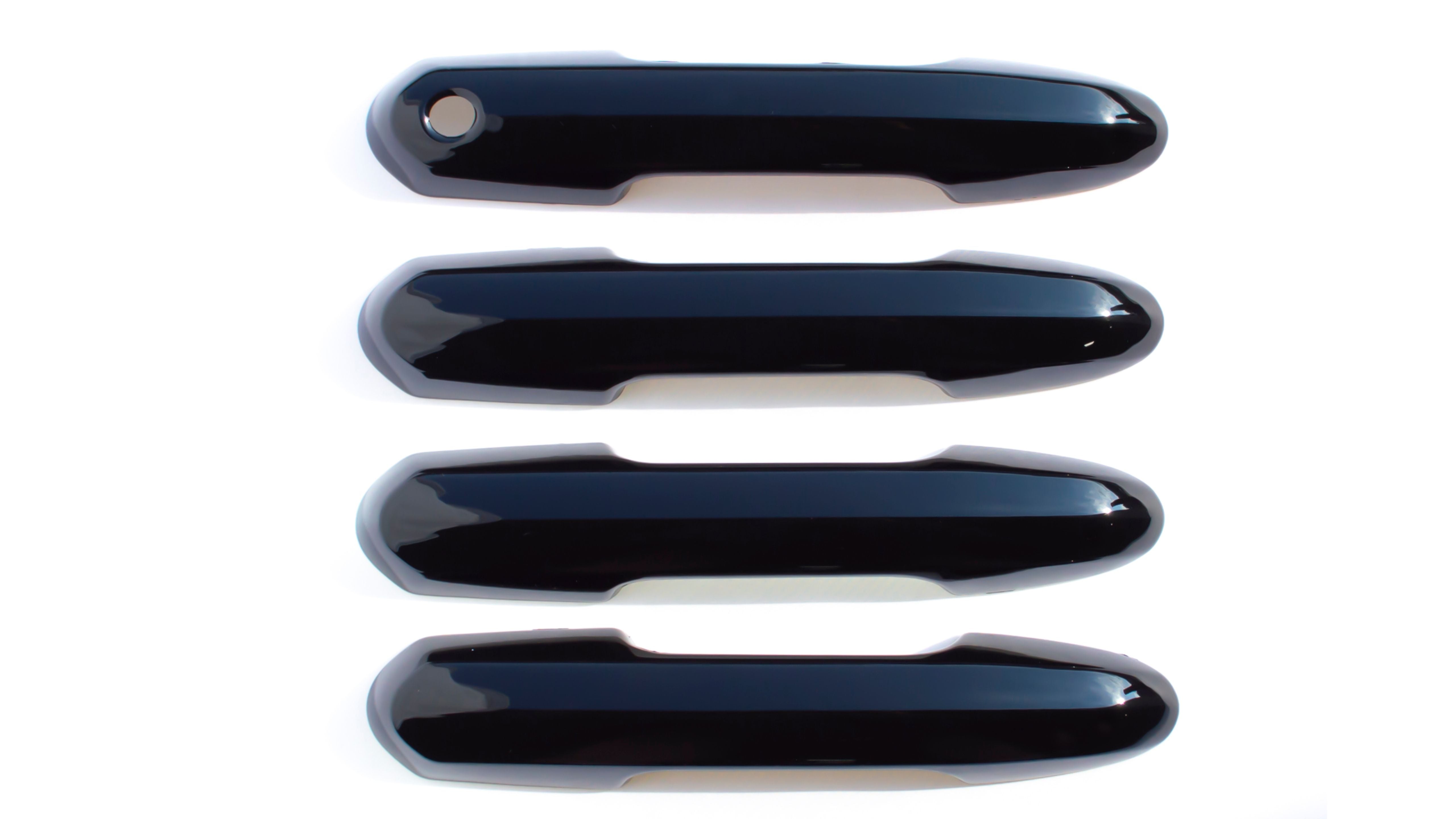 2019-2022 Toyota RAV4 Works over Keyless Sensors 4 PCS Gloss Black Snap-on W/Tape Door Handle Cover