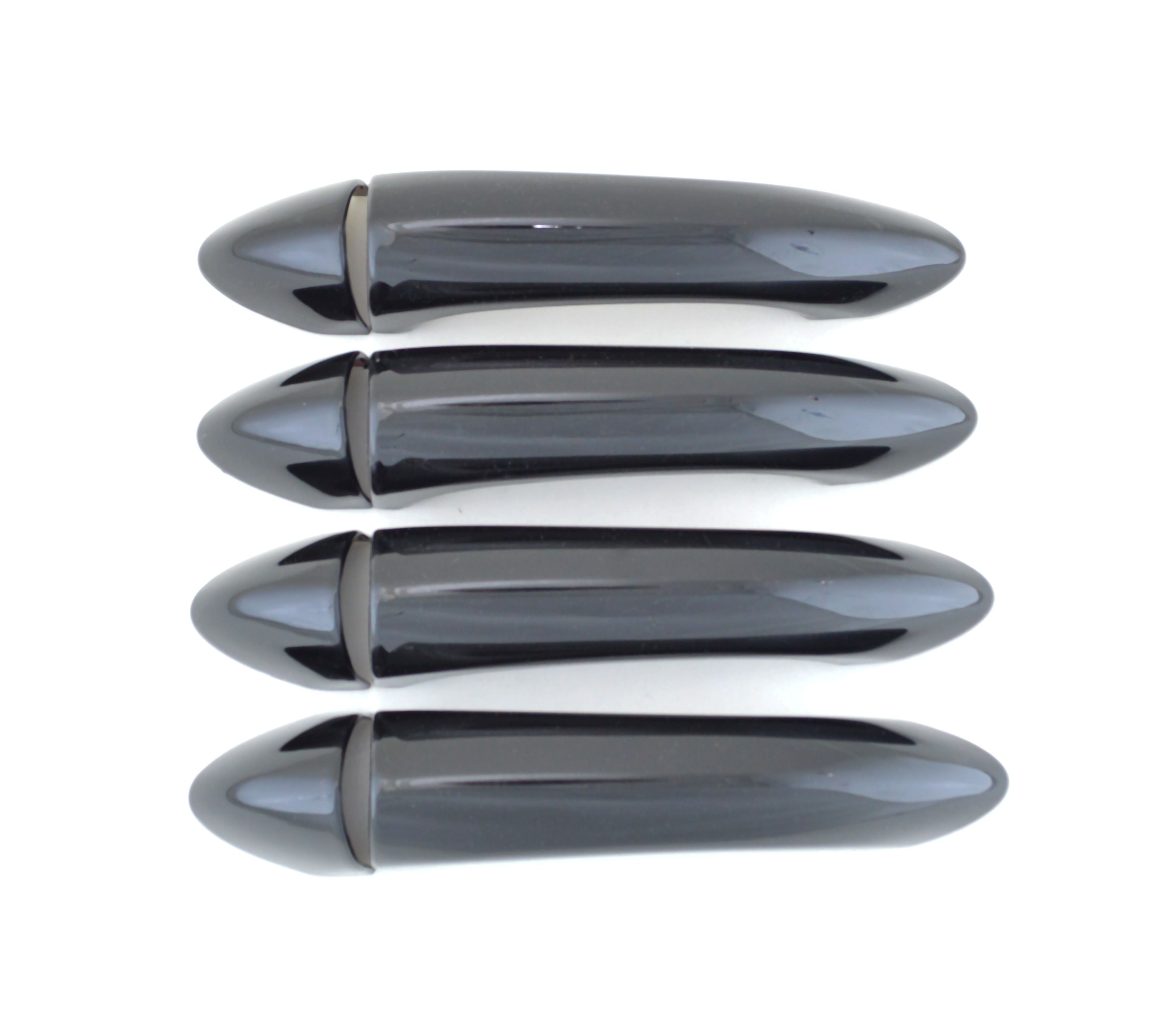 DH6308BLK 2022 Chevrolet Bolt EUV/Bolt EV No Smart Key 8 PCS Gloss Black Snap-on W/Tape Door Handle Cover