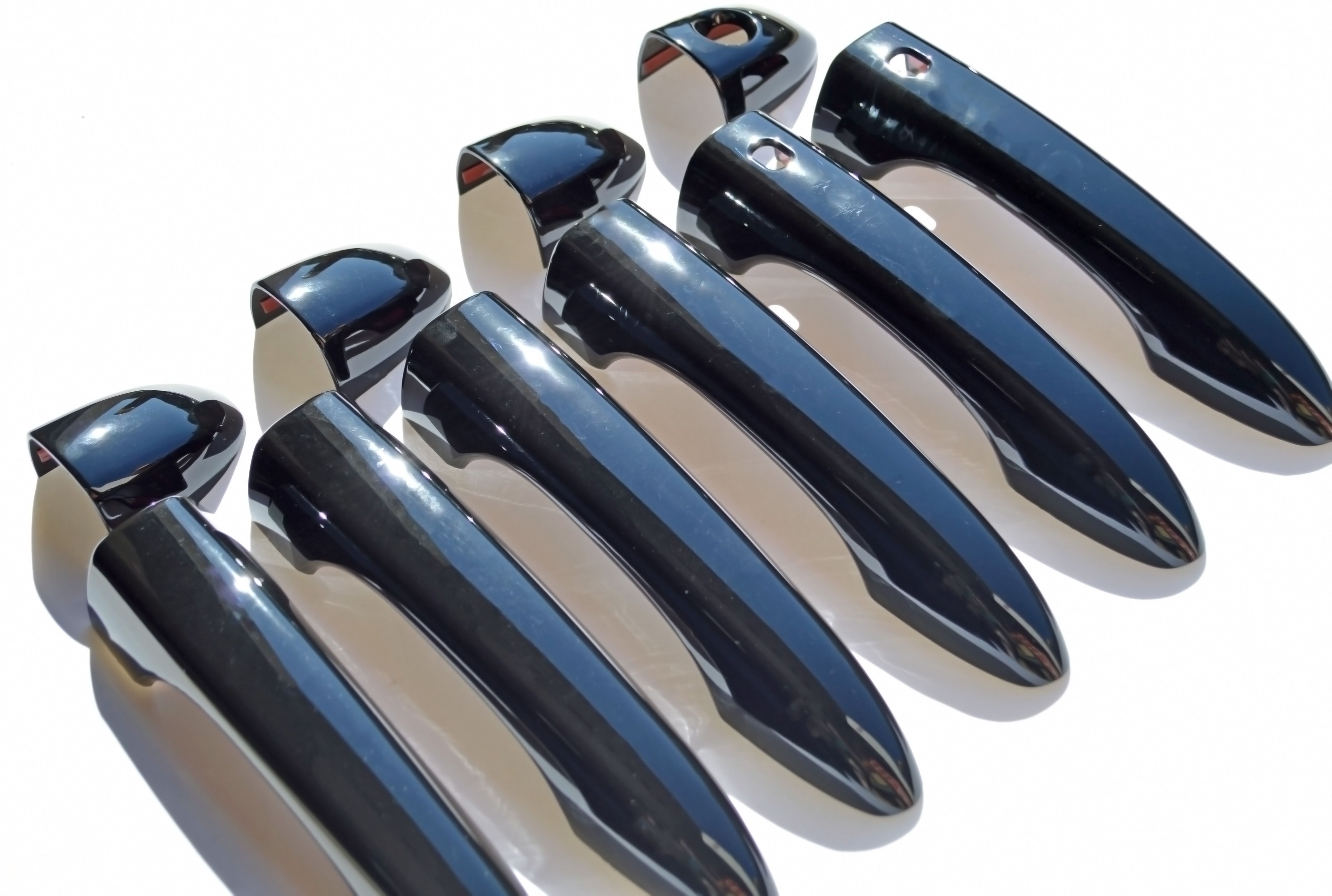 DH6313BLK 14-16 Dodge Dart W/ or W/O Smart Key 10 PCS Gloss Black Snap-on W/Tape Door Handle Cover