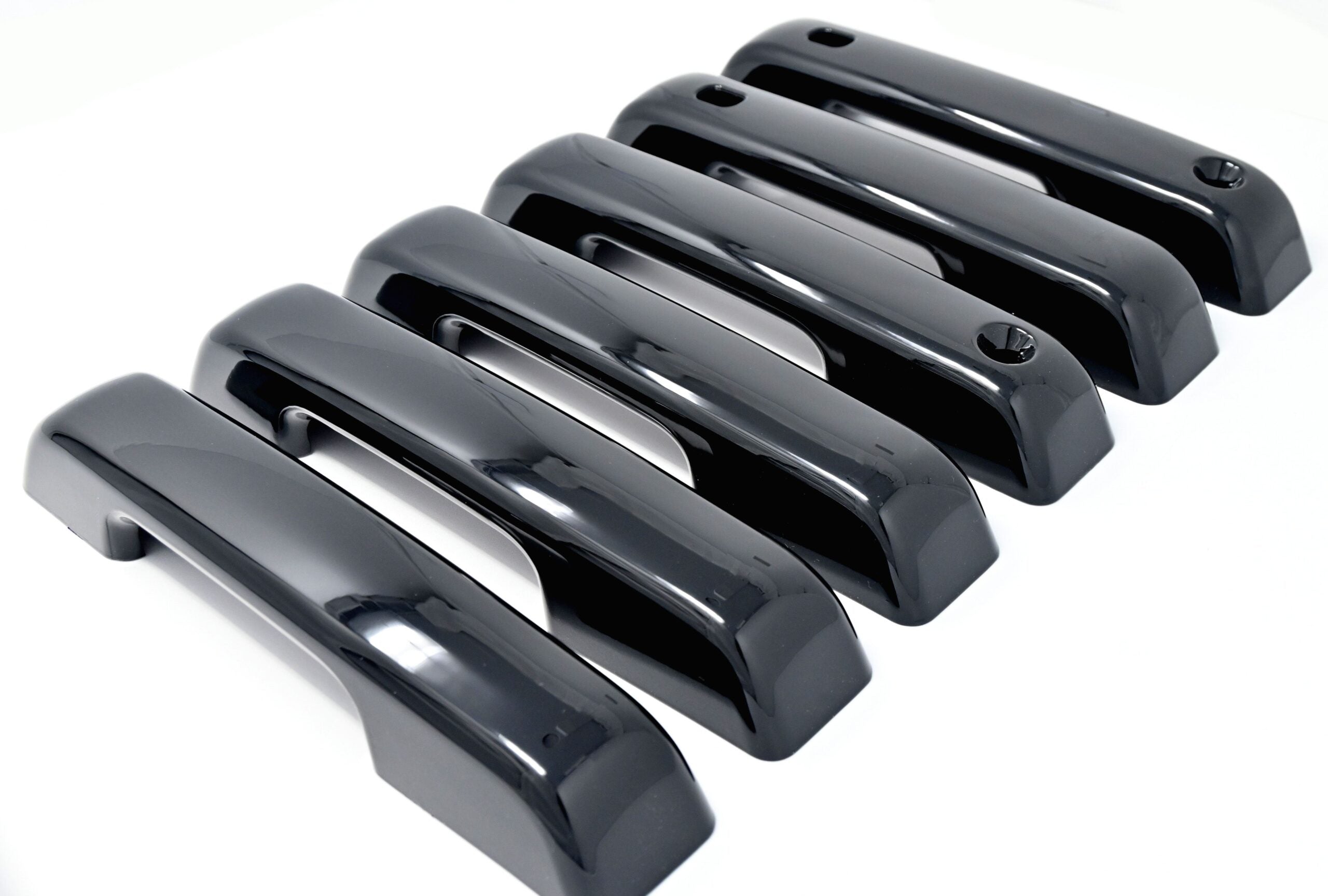 DH6331BLK 21-22 Ford F-150 No Smart Key 5 PCS Gloss Black Snap-on W/Tape Door Handle Cover