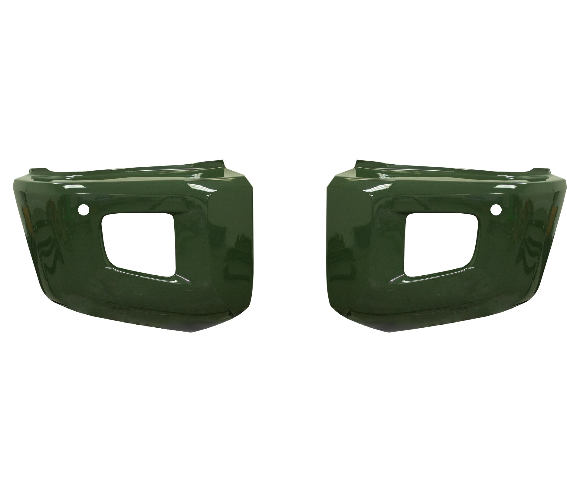 Army Green (Color Code: 6V7) BumperShellz Front Bumper Overlays for 2014-2021 Toyota Tundra, Chrome Delete Kit, With Sensor Holes – Ideal for Bumper Black-Out.