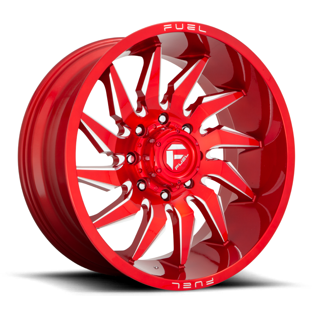 Fuel Saber D744 Candy Red Milled wheel, universal fit