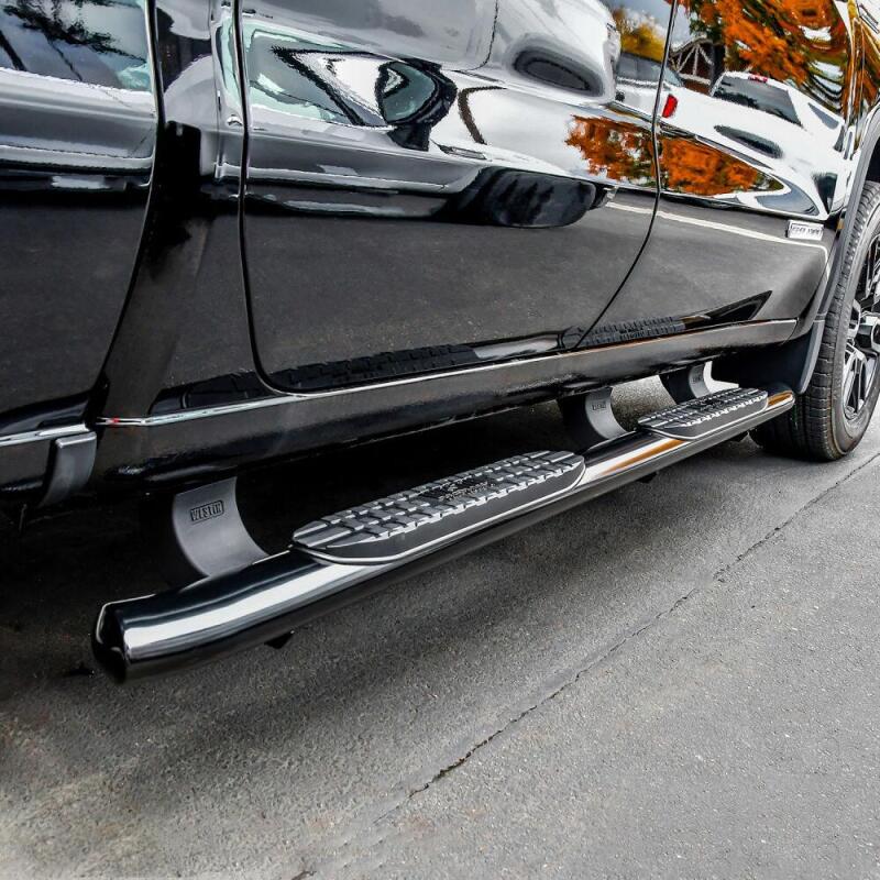Westin PRO TRAXX 4 Oval Nerf Step Bars, Double Cab, fits Chevy Silverado 1500