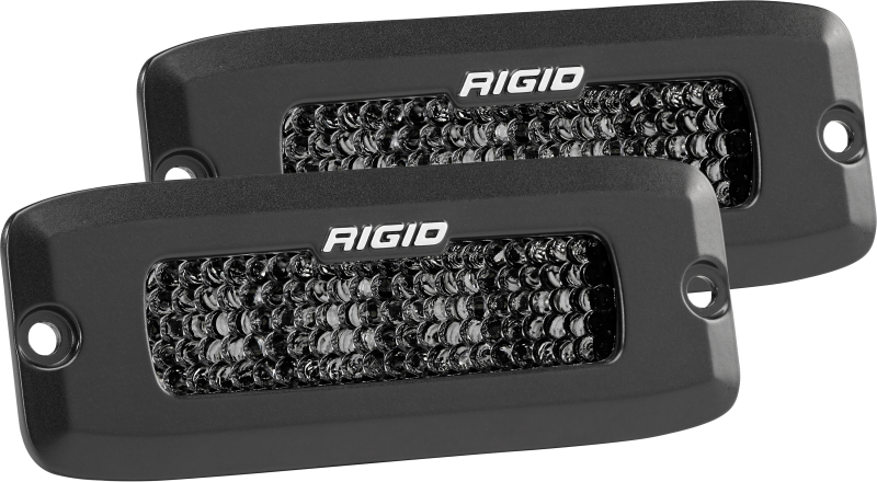 RIGID SR-Q Series PRO Midnight Edition Light Pair, Spot Diffused, Flush Mount
