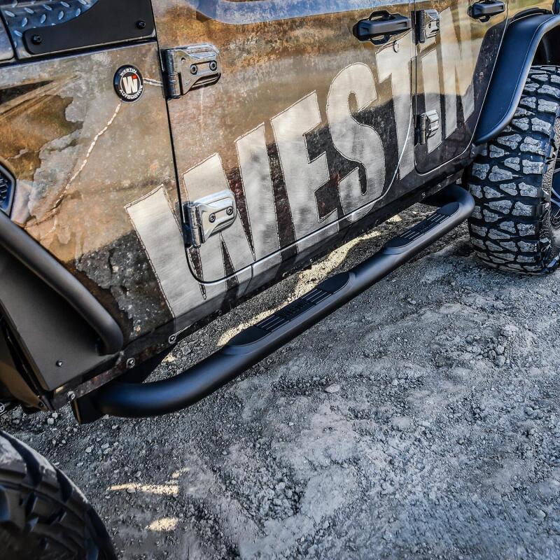 Westin E-Series 3 Nerf Step Bars, fits Jeep Wrangler