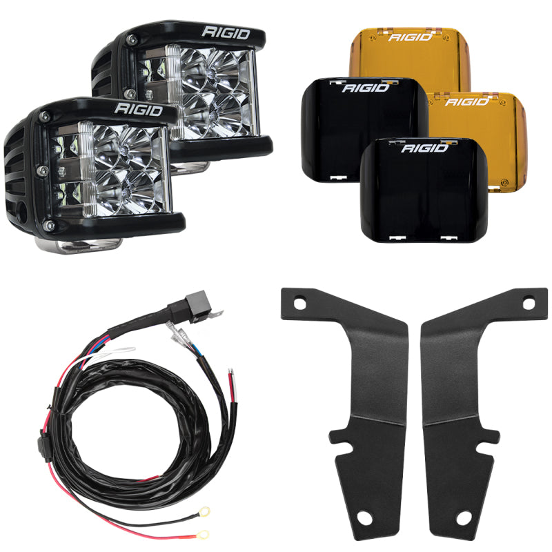 RIGID A-Pillar D-SS Flood Light Kit, fits Toyota 4Runner