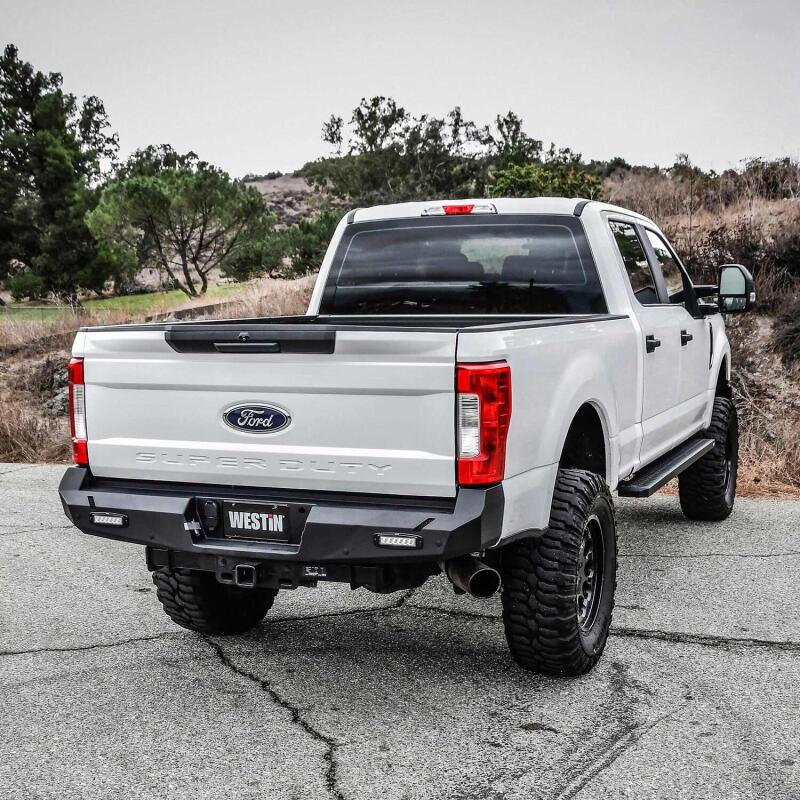 Westin Pro-Series Rear Bumper, Textured Black, fits Ford F-250/F-350 Super Duty