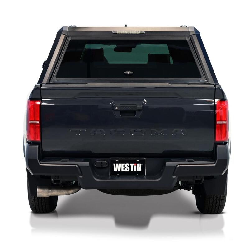 Westin EXP Truck Cap with Solid Front Glass, Matte Black, fits Toyota Tacoma