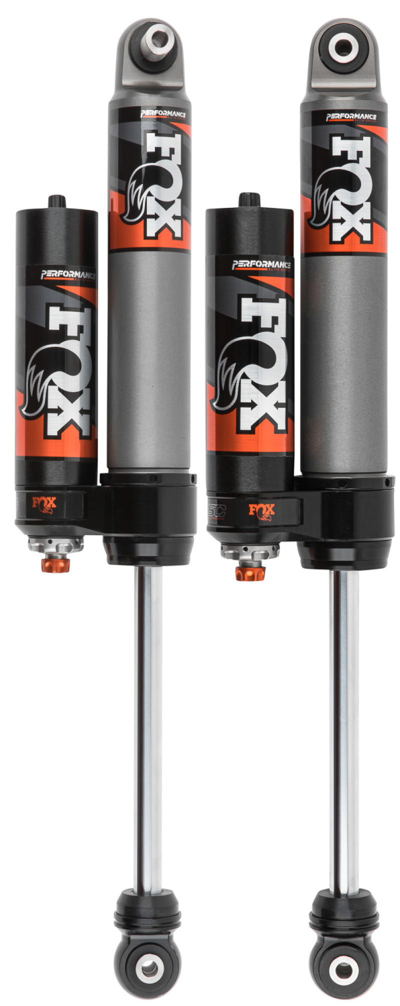 FOX 2.5 Elite Rear Piggyback Shock Pair, DSC Adjustable (0-1.5 in. Lift), fits Jeep Wrangler