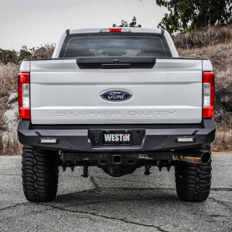 Westin Pro-Series Rear Bumper, Textured Black, fits Ford F-250/F-350 Super Duty