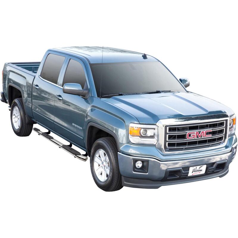 Westin PRO TRAXX 5 Wheel-to-Wheel Oval Nerf Step Bars, Crew Cab, 5.5 ft. Bed, fits Chevy Silverado 1500