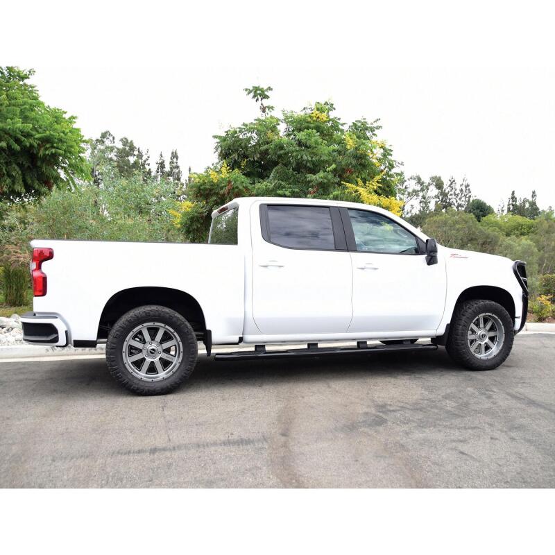 Westin PRO TRAXX 5 Wheel-to-Wheel Oval Nerf Step Bars, Crew Cab, 5.5 ft. Bed, fits Chevy Silverado 1500