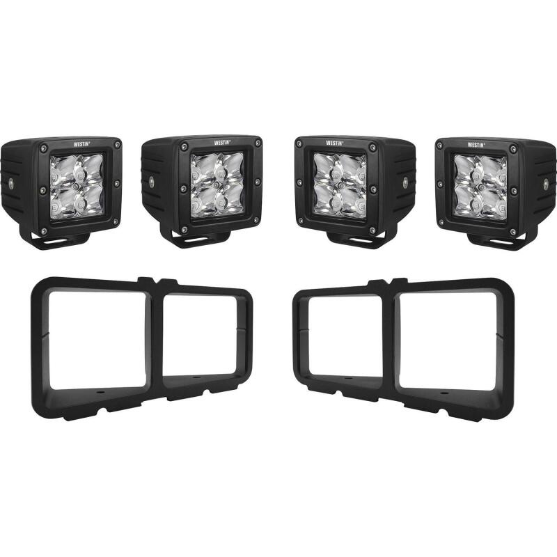 Westin Universal Square LED Light Kit for Outlaw Bumpers