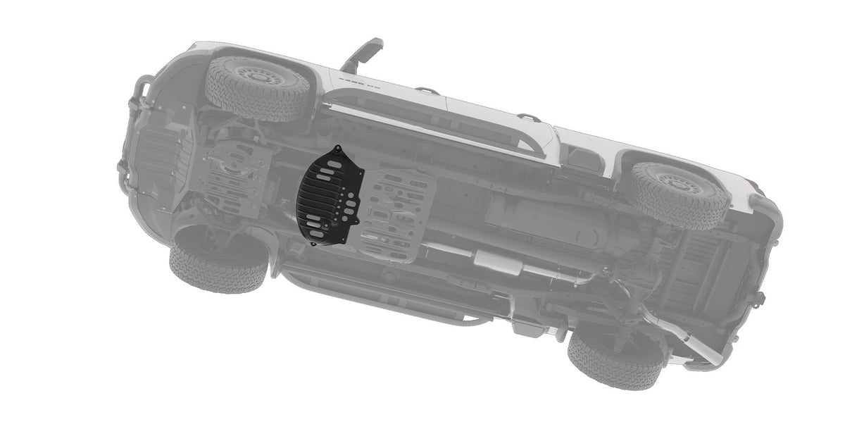 AEV Transmission / Exhaust Skid Plate for the 2020+ Chevrolet Silverado HD and GMC Sierra HD - image 2