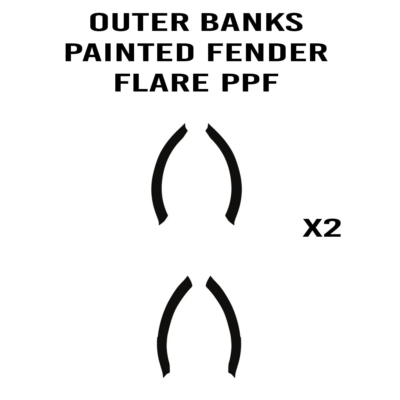 eXpert Fender Flare Paint Protection Film (Clear PPF) - 2021+ Bronco Outer Banks