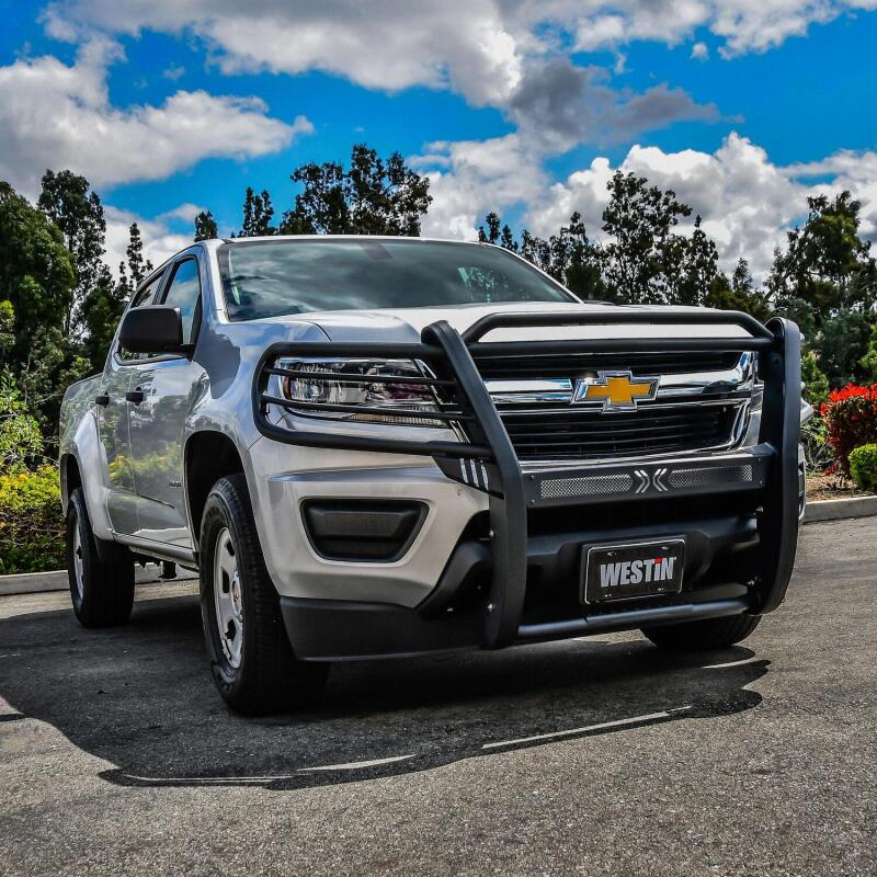 Westin Sportsman X Grille Guard, Textured Black, fits Chevy Colorado