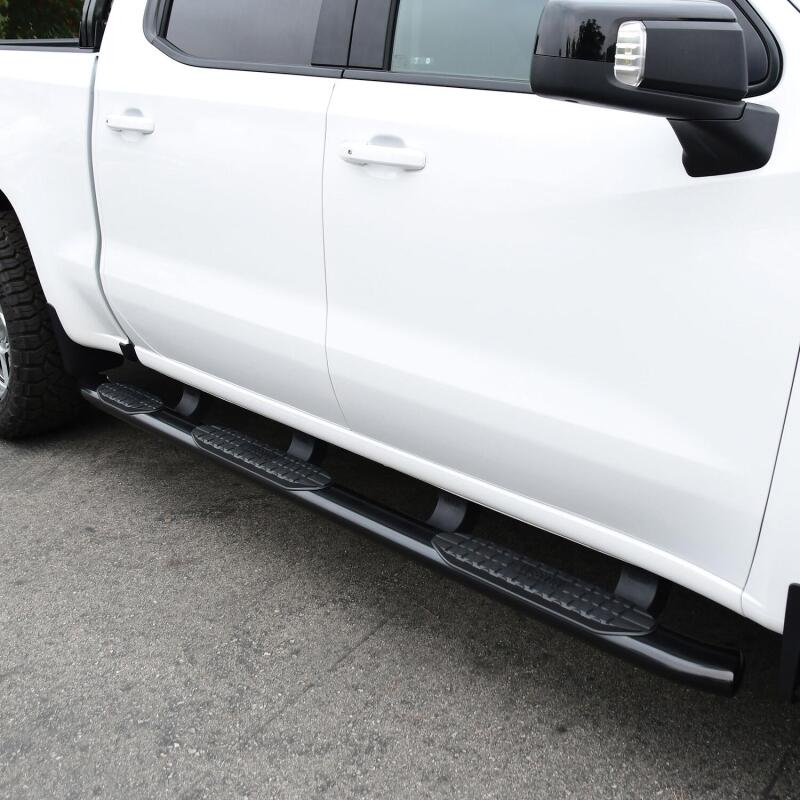 Westin PRO TRAXX 5 Wheel-to-Wheel Oval Nerf Step Bars, Crew Cab, 5.5 ft. Bed, fits Chevy Silverado 1500