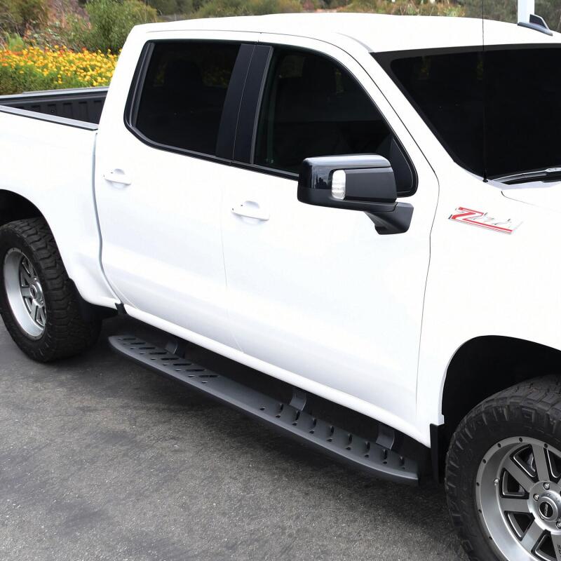 Westin Thrasher Running Boards, Crew Cab, fits Chevy Silverado 1500