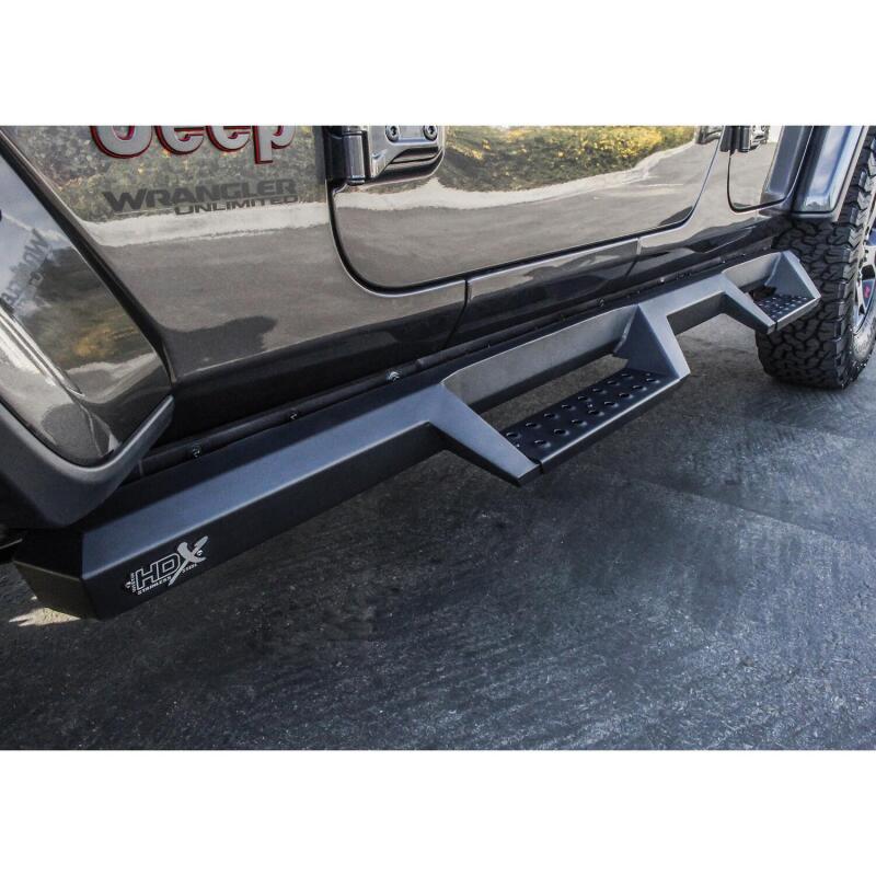 Westin HDX Drop Nerf Step Bars, 4-Door, fits Jeep Wrangler