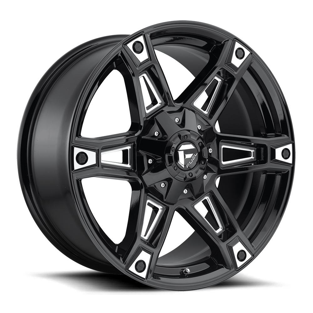 Fuel Dakar D622 Gloss Black Milled wheel, universal fit
