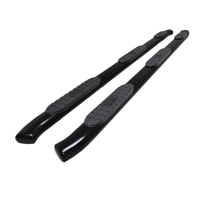 Westin PRO TRAXX 5 Oval Wheel-to-Wheel Nerf Step Bars, Crew Cab, 6.5 ft. Bed, Black, fits Chevy Silverado HD 2500/3500