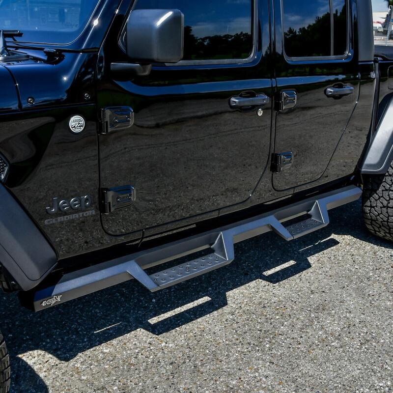 Westin HDX Drop Nerf Step Bars, fits Jeep Gladiator