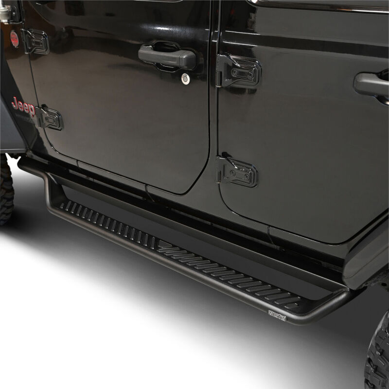 Westin Outlaw Drop Running Boards, 4-Door, Textured Black, fits Jeep Wrangler