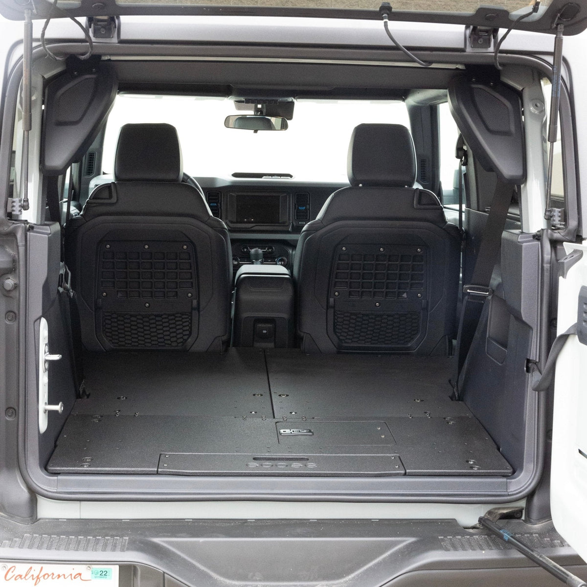 Ford Bronco 2021-Present 6th Gen. 2 Door - Second Row Seat Delete Plate System – view 3