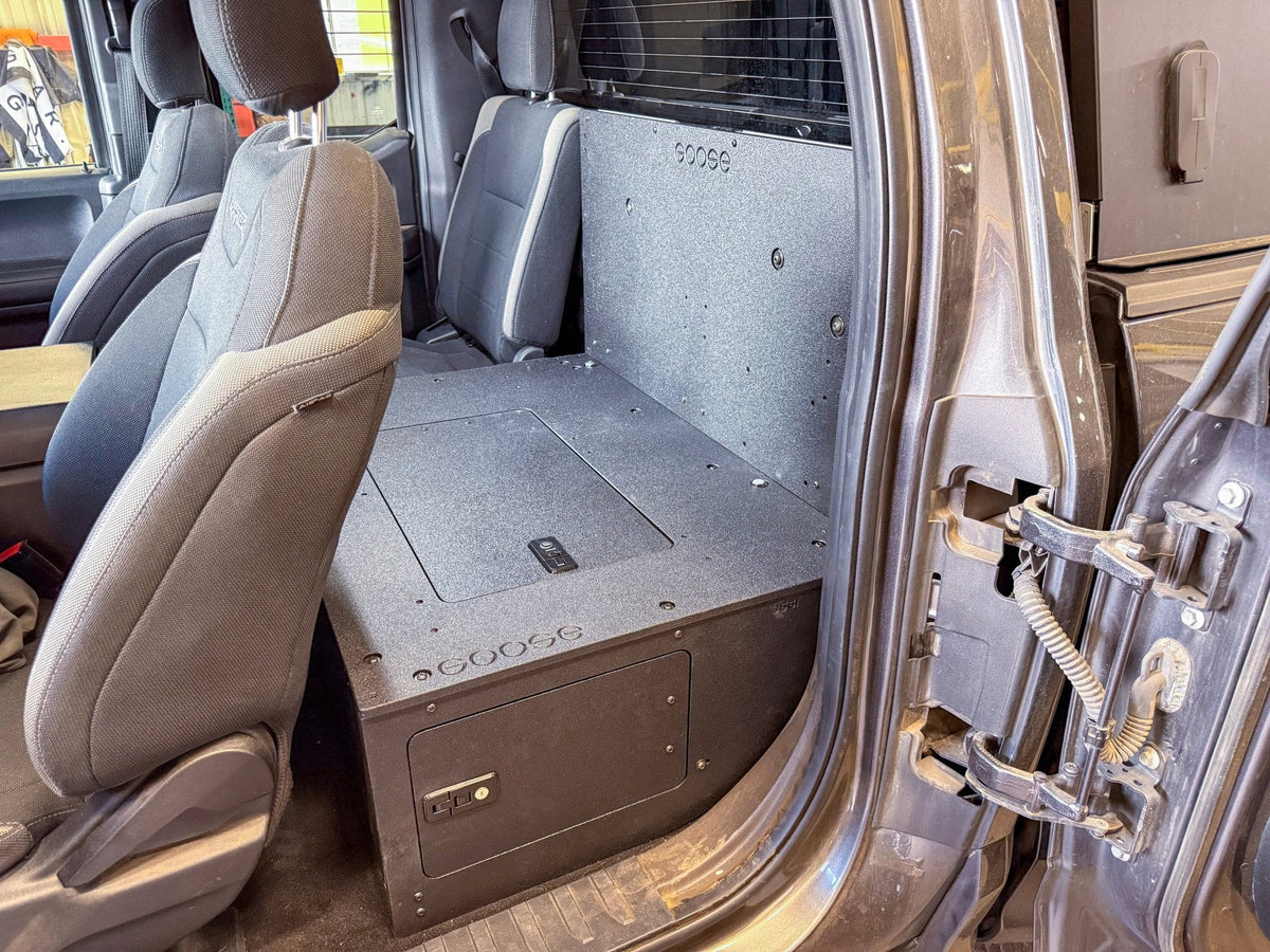 Goose Gear Explore Series high seat delete plate system for Ford F-150 SuperCab