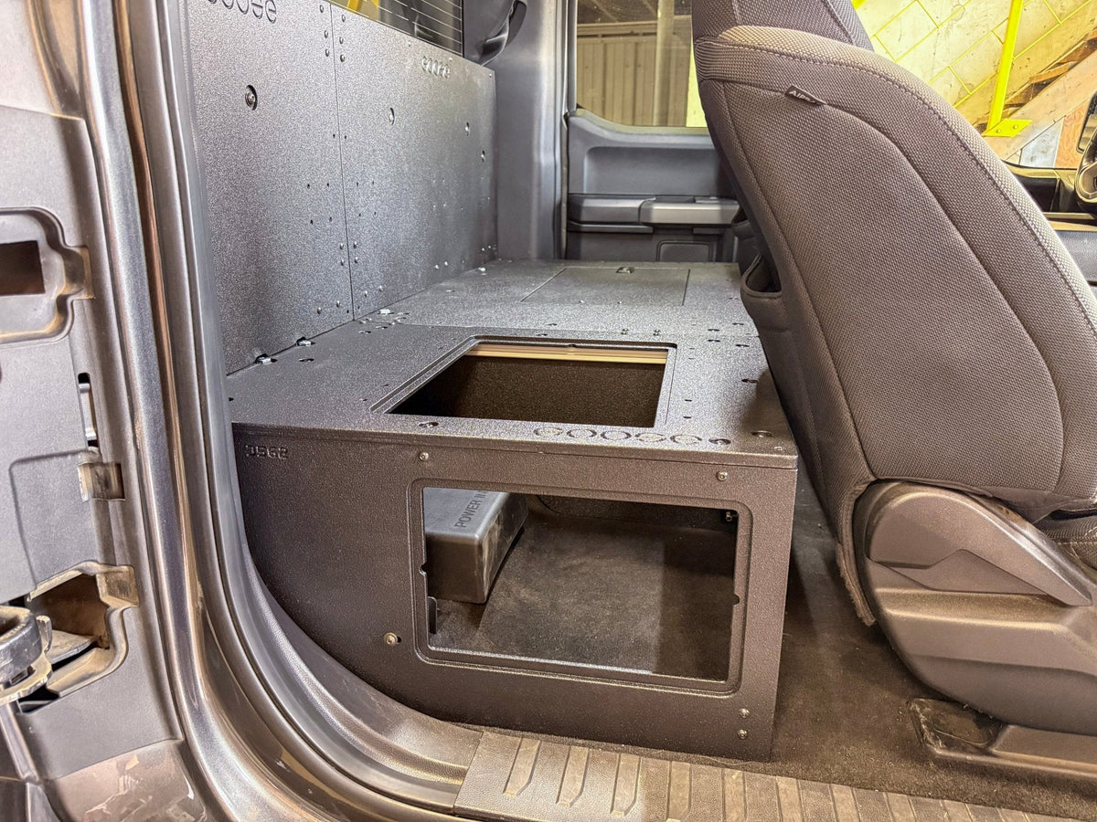 Goose Gear Explore Series high seat delete plate system for Ford F-150 SuperCab