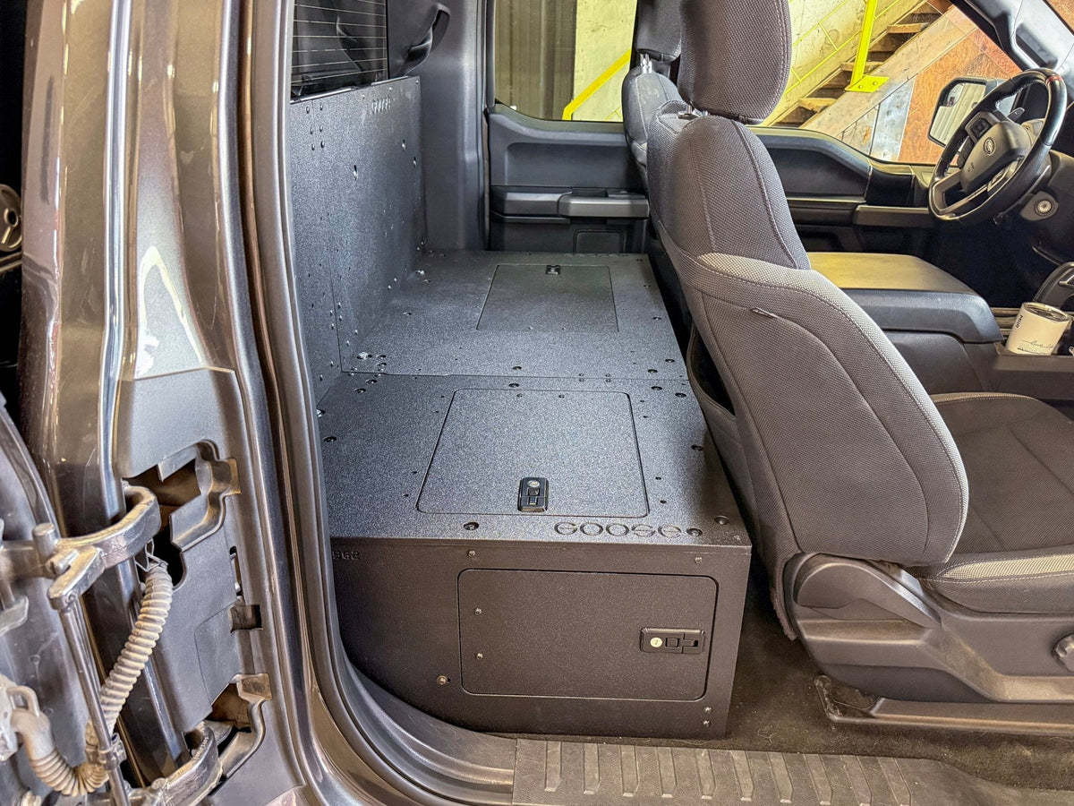 Goose Gear Explore Series high seat delete plate system for Ford F-150 SuperCab