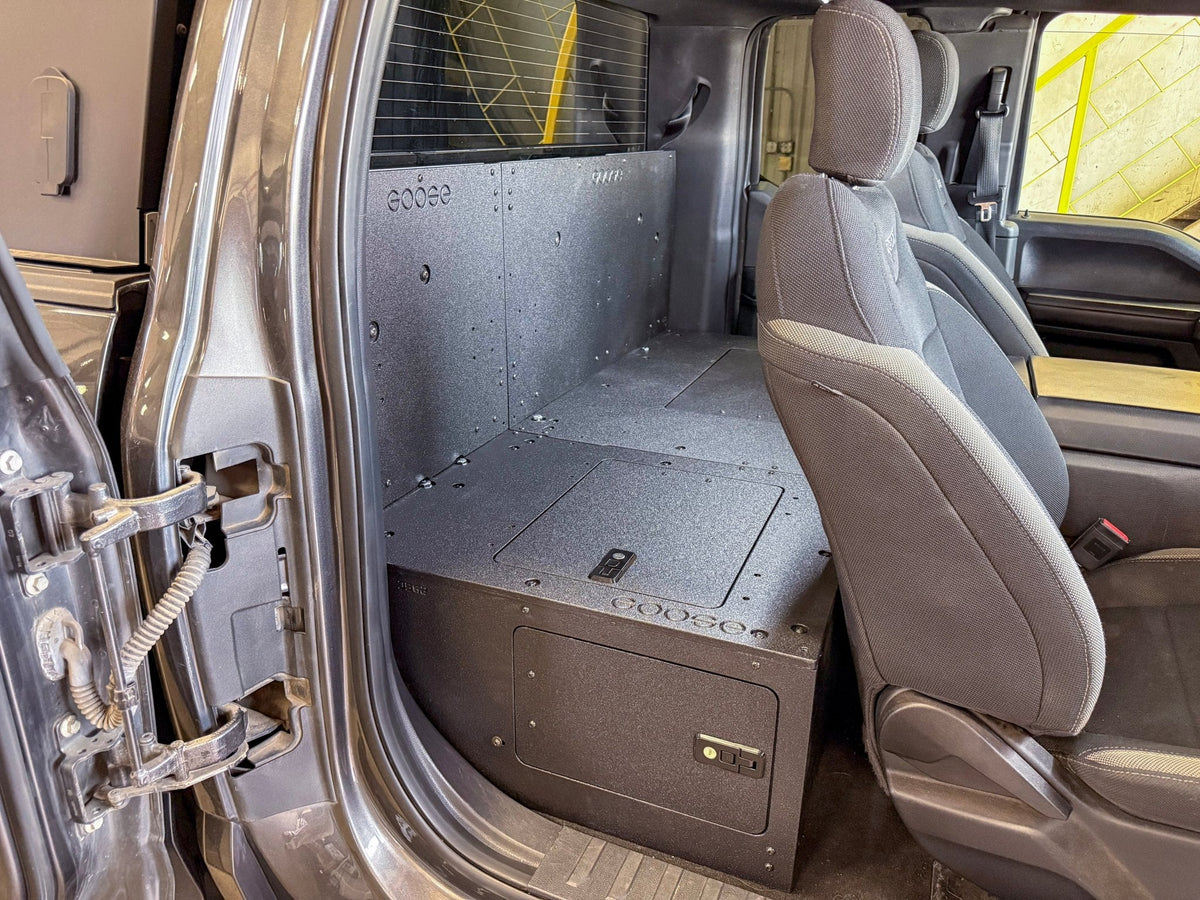 Goose Gear Explore Series high seat delete plate system for Ford F-150 SuperCab