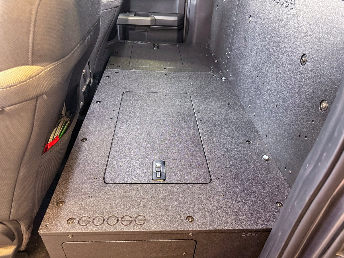 Goose Gear Explore Series high seat delete plate system for Ford F-150 SuperCab
