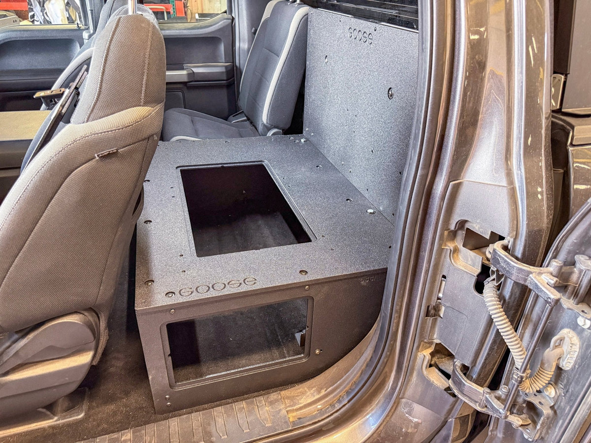 Goose Gear Explore Series high seat delete plate system for Ford F-150 SuperCab
