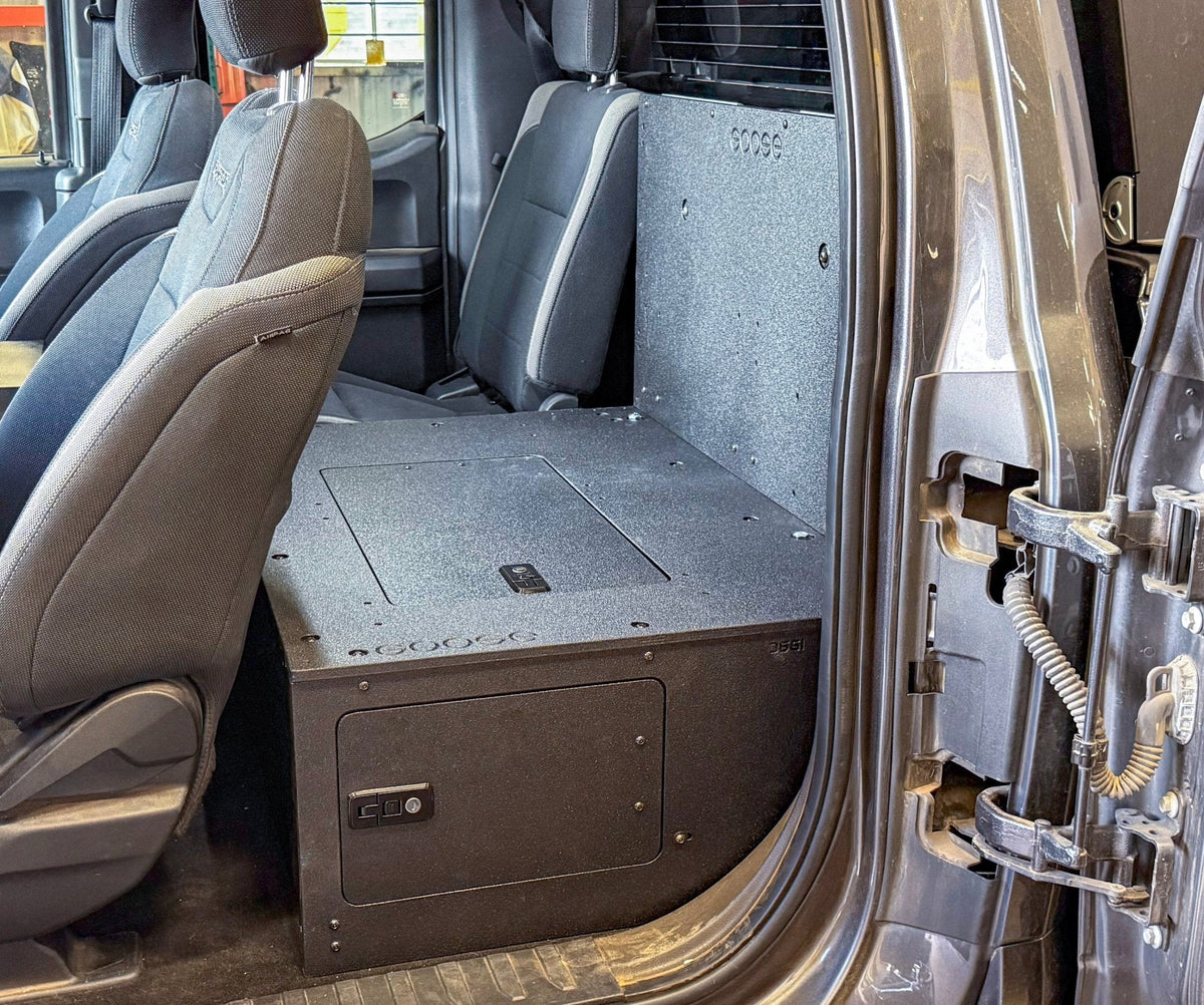 Goose Gear Explore Series high seat delete plate system for Ford F-150 SuperCab