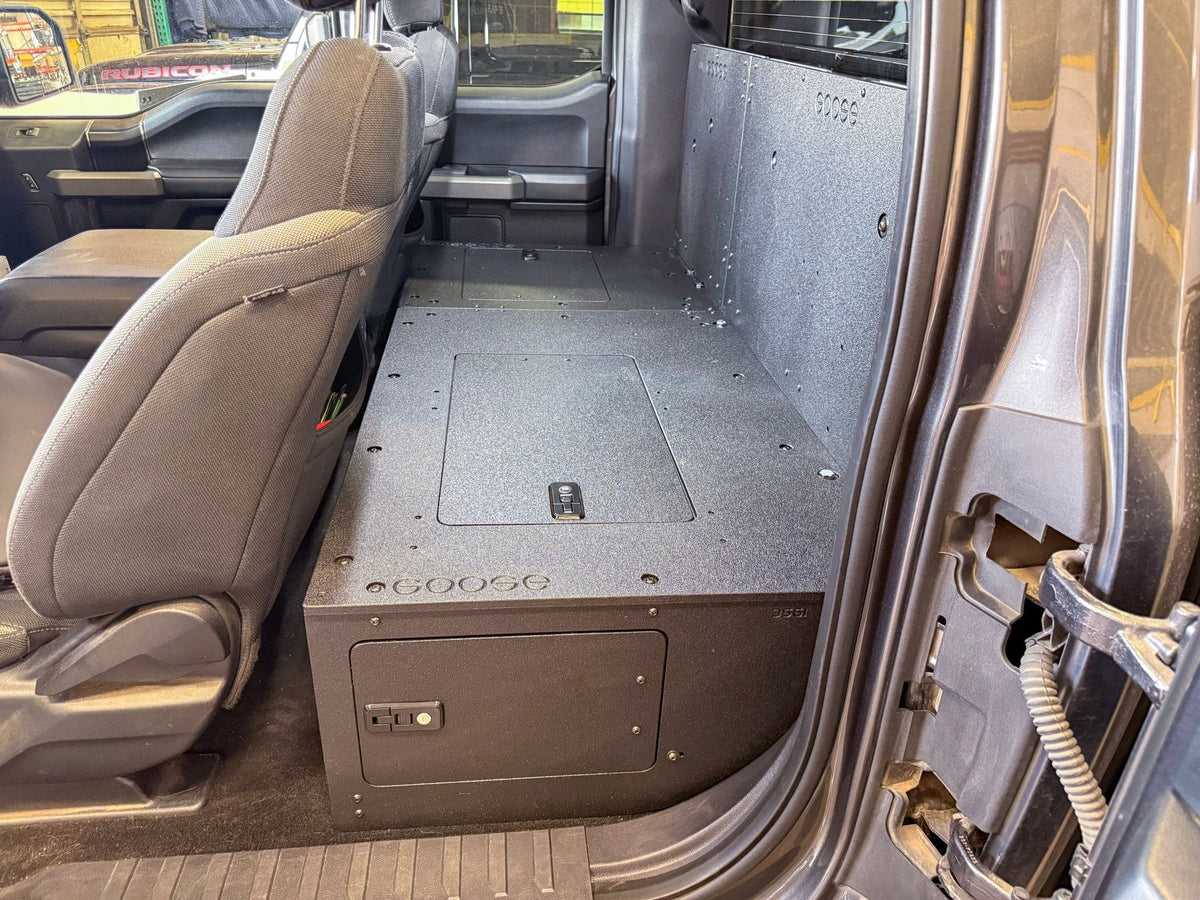 Goose Gear Explore Series high seat delete plate system for Ford F-150 SuperCab