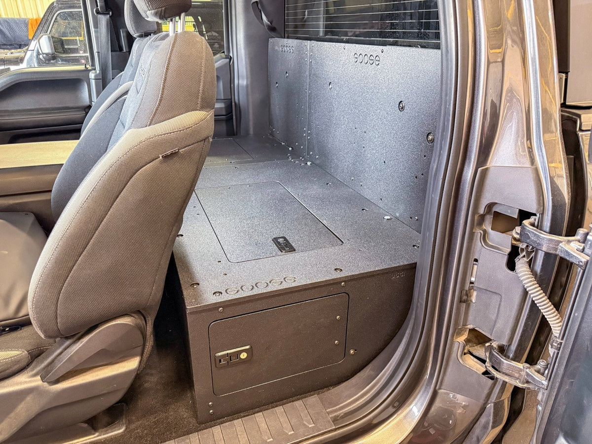 Goose Gear Explore Series high seat delete plate system for Ford F-150 SuperCab