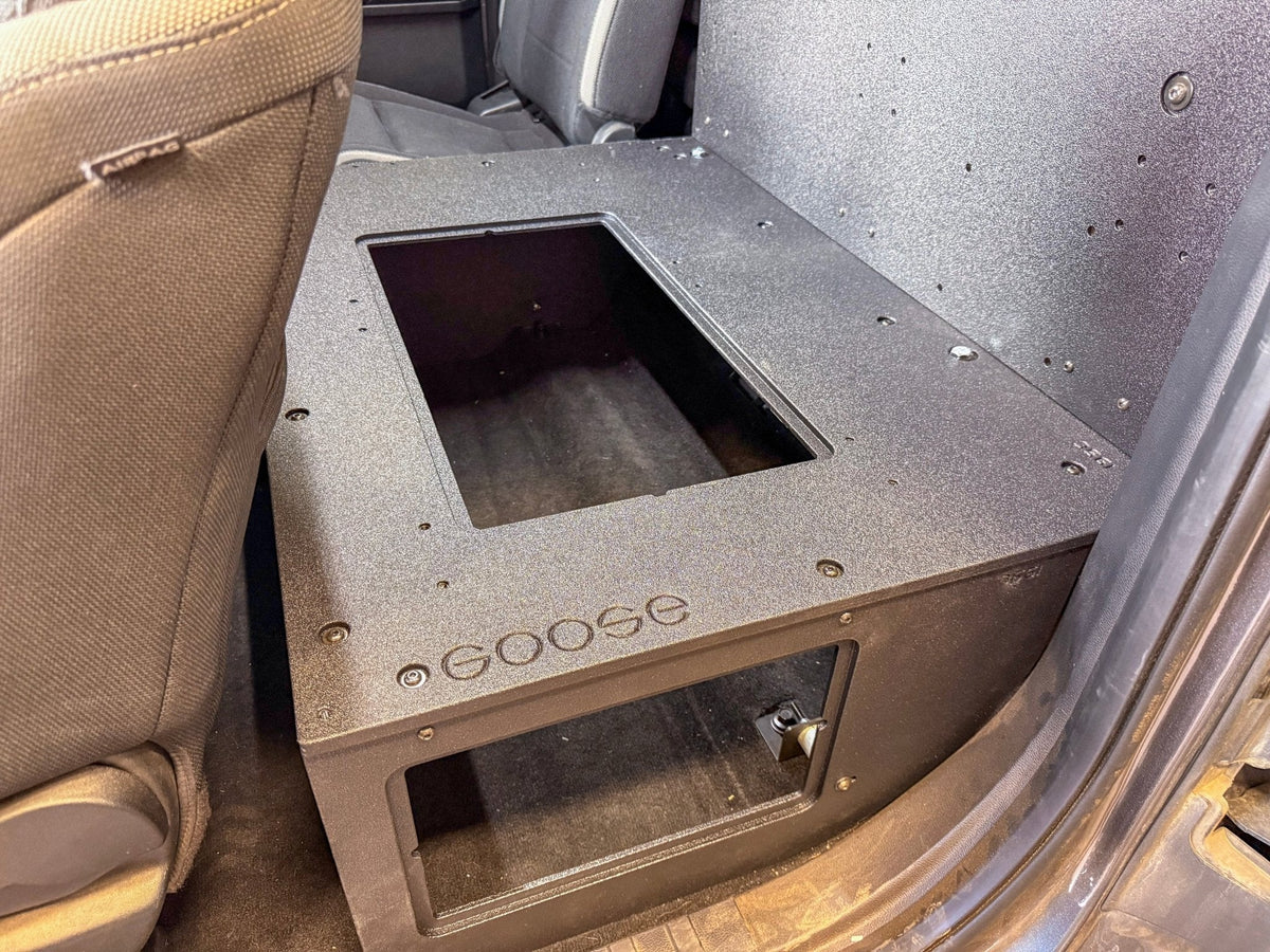 Goose Gear Explore Series high seat delete plate system for Ford F-150 SuperCab