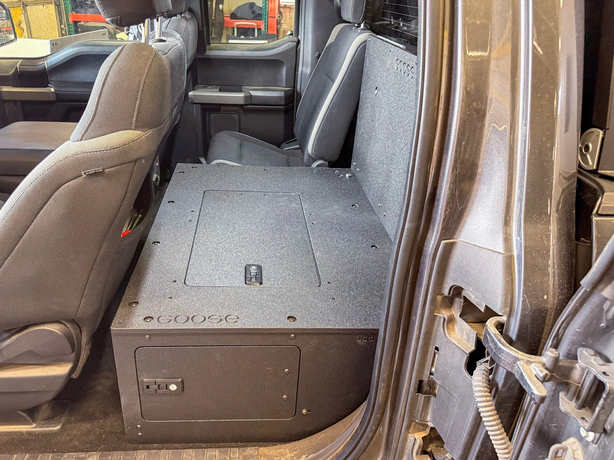 Goose Gear Explore Series high seat delete plate system for Ford F-150 SuperCab