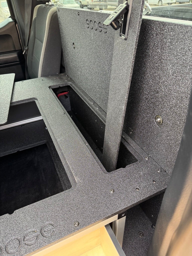 Goose Gear Ford - F150 - 2015-Present - 13th-14th Gen - Super Cab - without the center mounted B&O Subwoofer - Explore Series - Single Drawer Module - With Fitted Top Plate