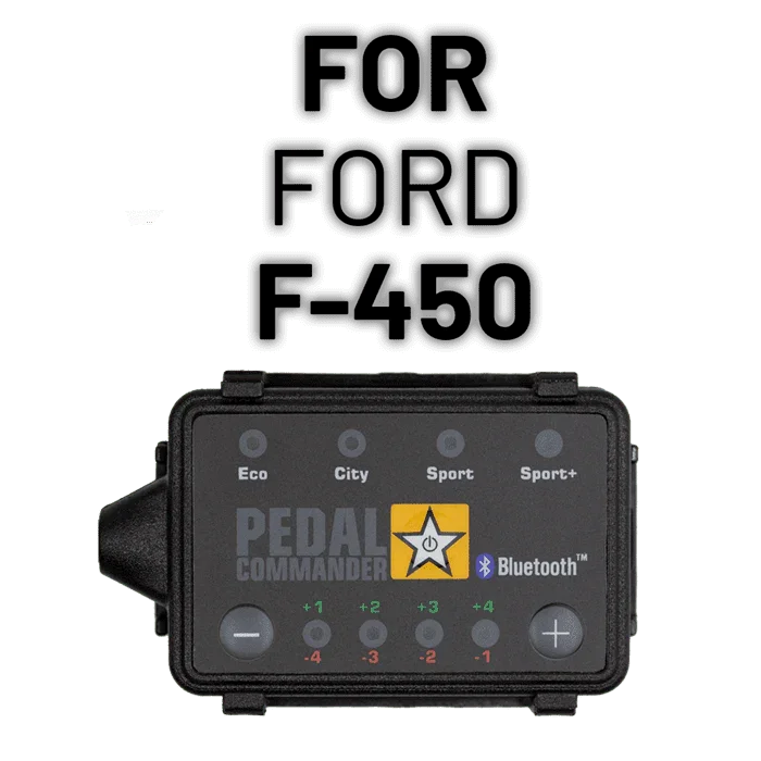 Pedal Commander throttle controller for Ford F-450 with Eco, City, Sport, Sport+ modes