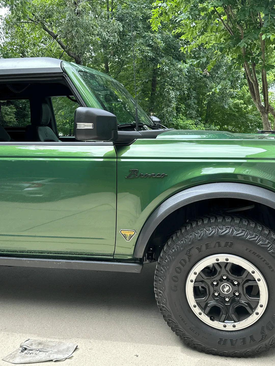 Ford Bronco Cursive Script Metal Emblem Templates - 2021+ Bronco