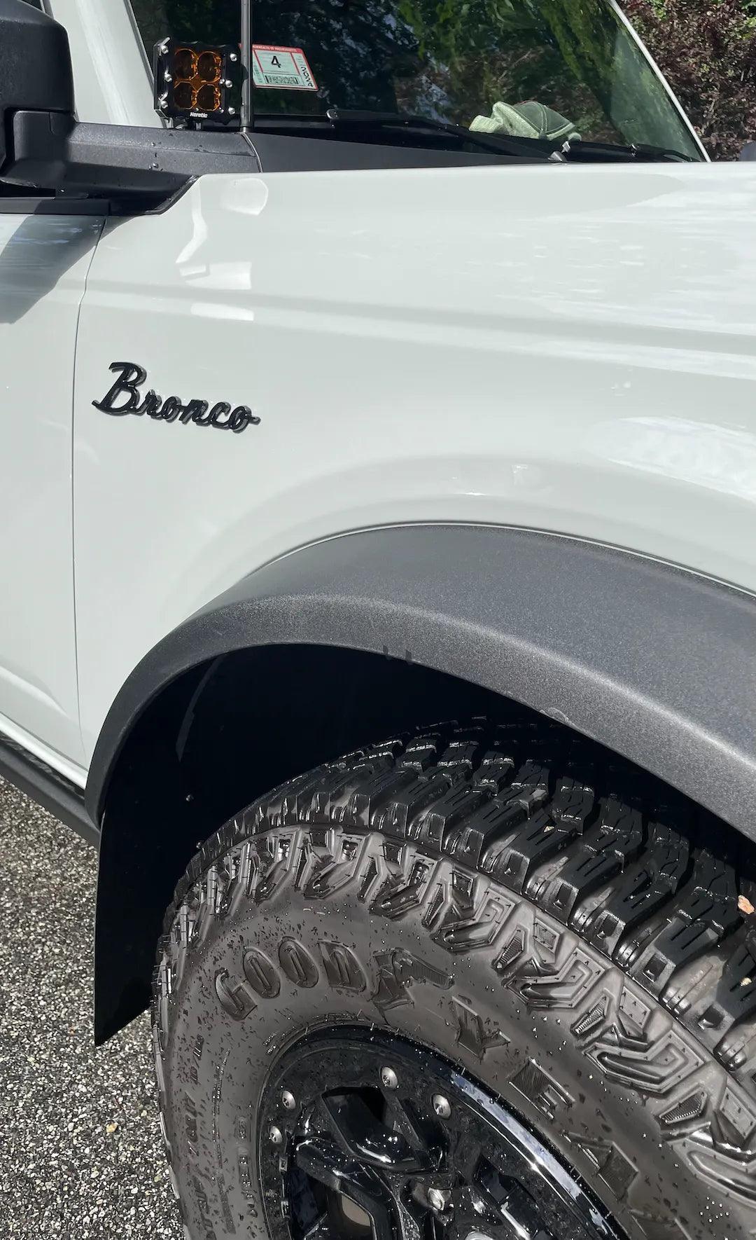 Ford Bronco Cursive Script Metal Emblem Templates - 2021+ Bronco