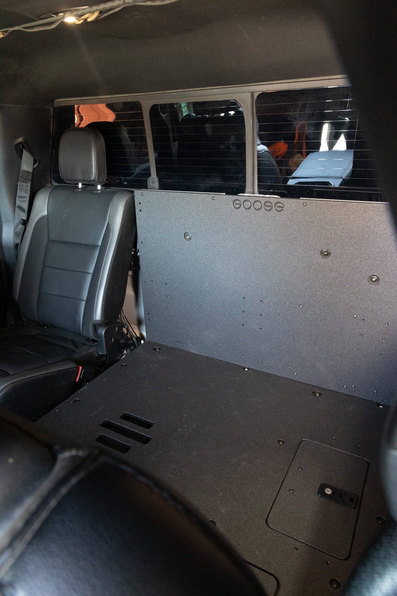 Goose Gear Ford Super Duty F250-F550 2017-Present 4th & 5th Gen. Crew Cab - Second Row Seat Delete Plate System